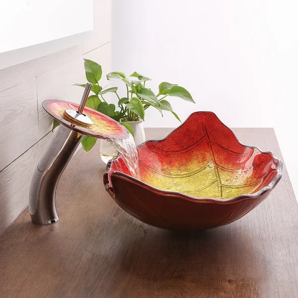 2023 Innovative Glass Art Basin - Hotel Bathroom Feature -[IcyBasin]