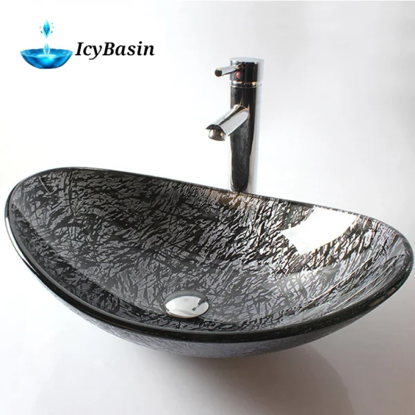 Artisan Glass Bathroom Ensemble - Complete Fixture Package -[IcyBasin]
