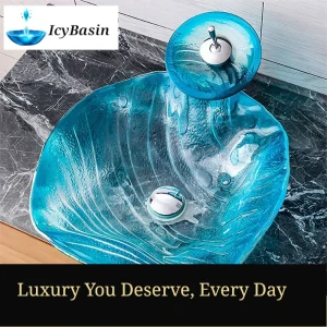Minimalist Glass Countertop Basin - Dual Home & Hotel Use -[IcyBasin]