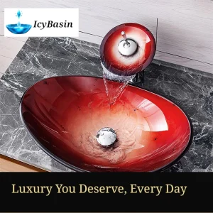 Family-Friendly Tempered Glass Basin - Dual-Purpose Design -[IcyBasin]