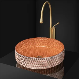 Electroformed Cylindrical Glass Vessel - Designer Statement Piece -[IcyBasin]
