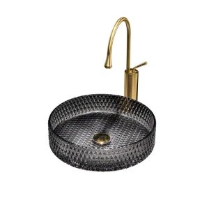 Luxury Matte Black Glass Countertop Sink - Hotel Grade Finish -[IcyBasin]