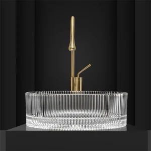 Luxury Cast Glass Bathroom Set - 5-Star Hotel Standard -[IcyBasin]